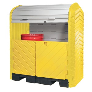 2 Drum Roll Top Hardcover With Drain