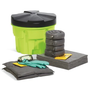 Universal 20-Gallon Hi-Viz OverPack Drum Spill Kit