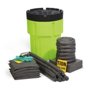 Universal 65-Gallon Hi-Viz OverPack Drum Spill Kit