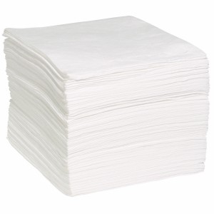 LT111A Oil Spill Absorbent Mats for Garage, Oil Only White Absorbent Pad